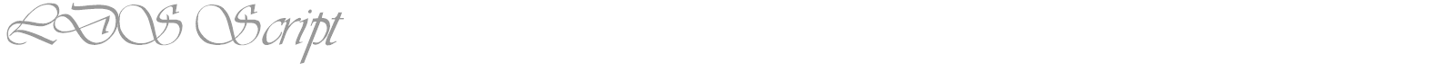 LDS Script Italic font preview